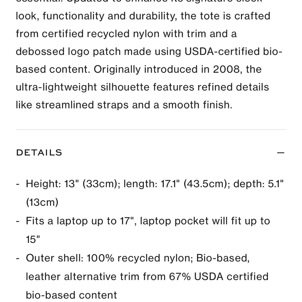 Black Tote Bag - Picture 5 of 5